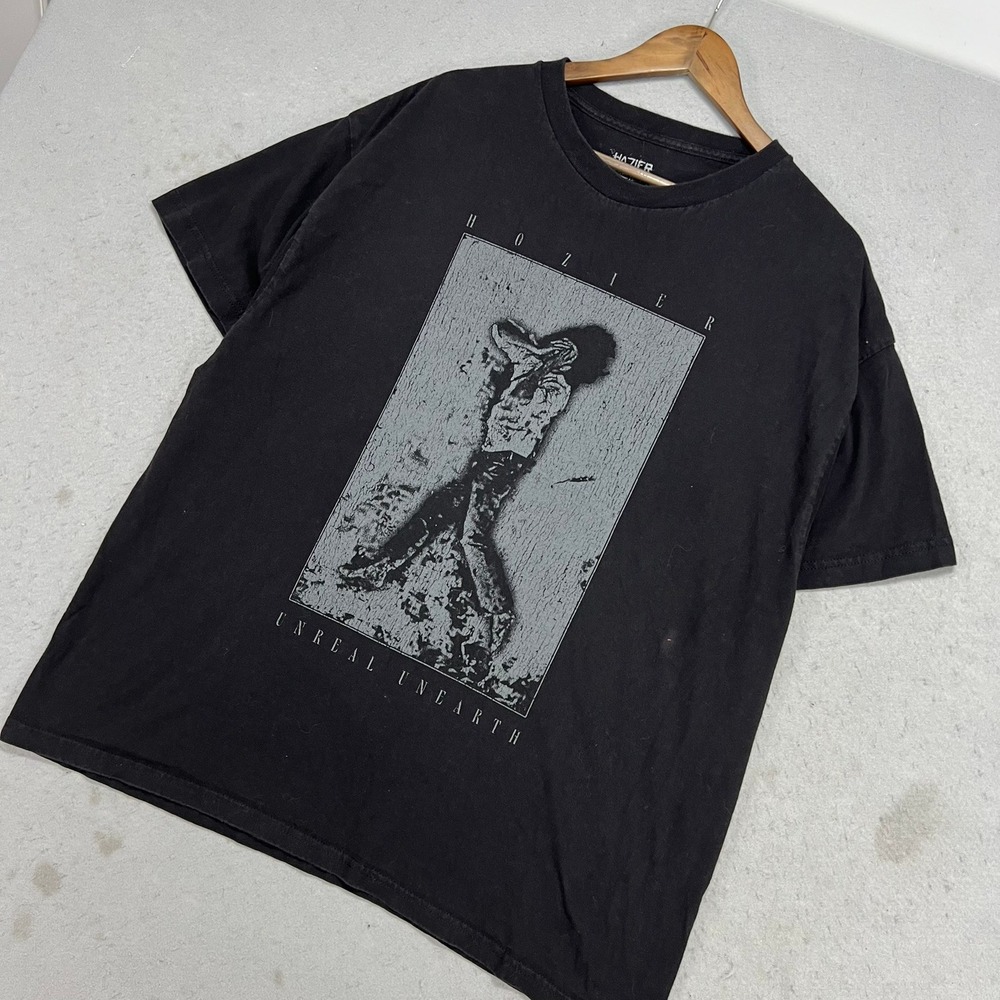Hozier Unreal Unearth World Tour T-Shirt Black 2XL Concert Merch Indie Rock